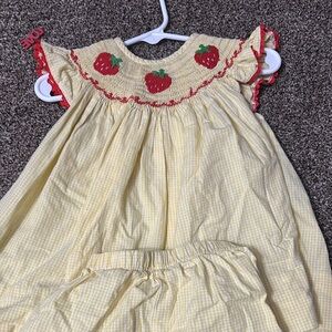 Yellow Gingham Kids Pajamas